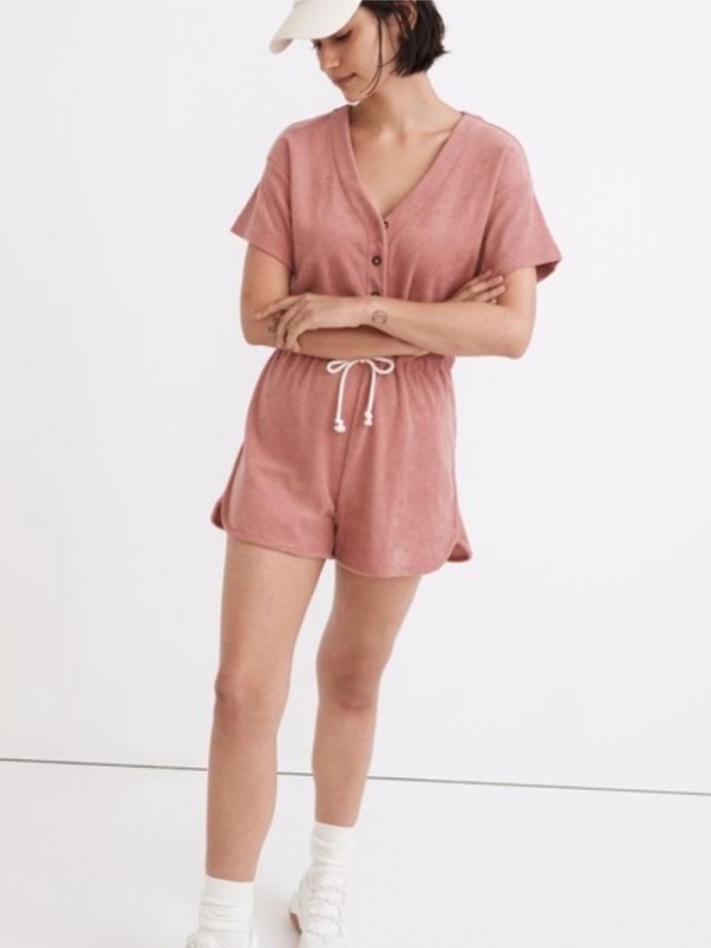 NWT Madewell MWL Towel Terry Romper